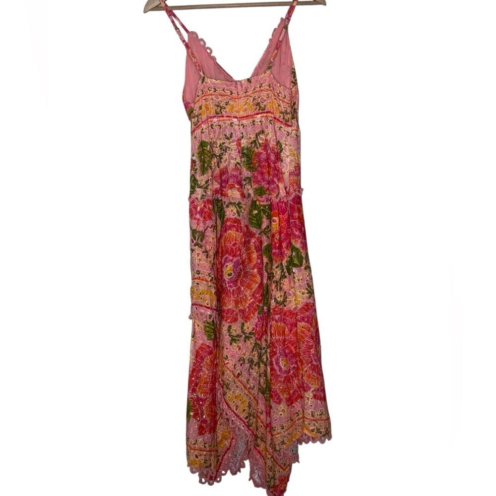 FARM RIO Blooming Floral Embroidered Handkerchief Dress - Picture 9 of 15